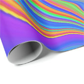 Zomergevoel, Abstracte 3D Rainbowart Cadeaupapier (Rol Hoek)
