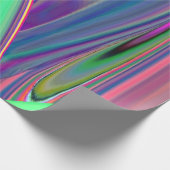 Zomergevoel, Abstracte 3D Rainbowart Cadeaupapier (Hoek)