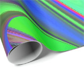 Zomergevoel, Abstracte 3D Rainbowart Cadeaupapier (Rol Hoek)