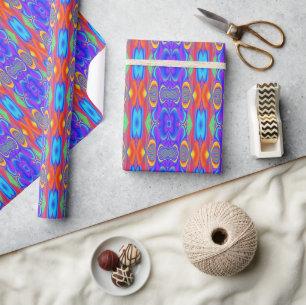 Zomergevoel, Abstracte 3D Rainbowart Cadeaupapier