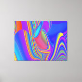 Zomergevoel, Abstracte 3D Rainbowart Canvas Afdruk (Voorkant)