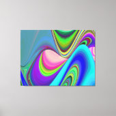 Zomergevoel, Abstracte 3D Rainbowart Canvas Afdruk (Voorkant)