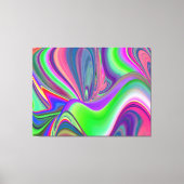 Zomergevoel, Abstracte 3D Rainbowart Canvas Afdruk (Voorkant)