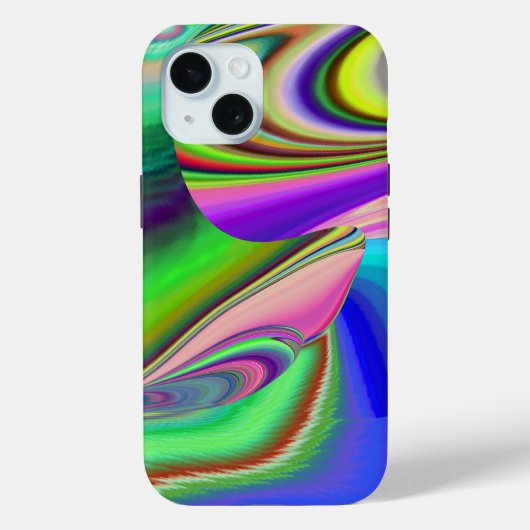 Zomergevoel, Abstracte 3D Rainbowart Case-Mate iPhone Case (Achterkant)