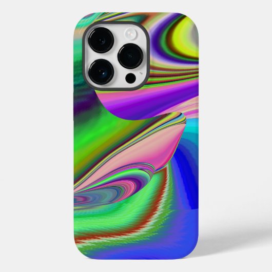 Zomergevoel, Abstracte 3D Rainbowart Case-Mate iPhone Case (Achterkant)