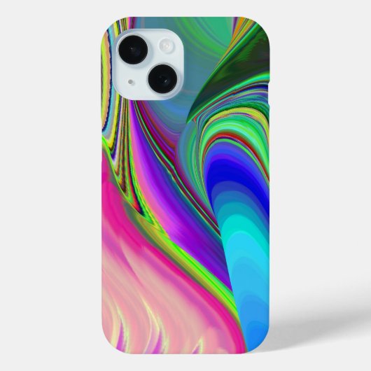 Zomergevoel, Abstracte 3D Rainbowart Case-Mate iPhone Case (Achterkant)