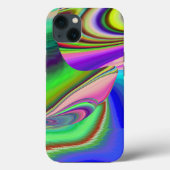 Zomergevoel, Abstracte 3D Rainbowart Case-Mate iPhone Case (Achterkant)