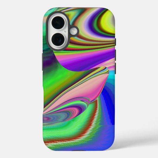 Zomergevoel, Abstracte 3D Rainbowart Case-Mate iPhone Case (Achterkant)