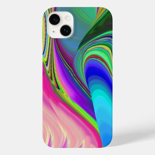 Zomergevoel, Abstracte 3D Rainbowart Case-Mate iPhone Case (Achterkant)