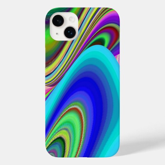 Zomergevoel, Abstracte 3D Rainbowart Case-Mate iPhone Case (Achterkant)