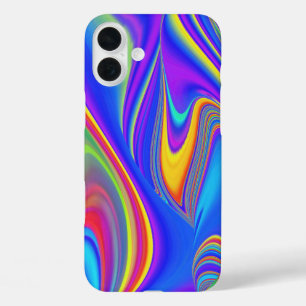 Zomergevoel, Abstracte 3D Rainbowart iPhone 16 Plus Hoesje