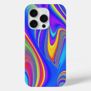 Zomergevoel, Abstracte 3D Rainbowart iPhone 15 Pro Case