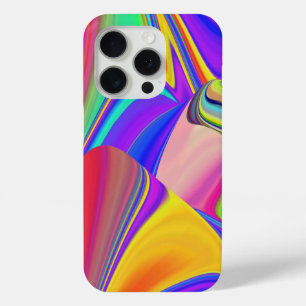 Zomergevoel, Abstracte 3D Rainbowart iPhone 15 Pro Case