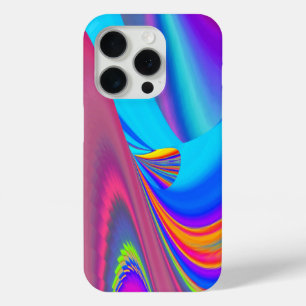 Zomergevoel, Abstracte 3D Rainbowart iPhone 15 Pro Case