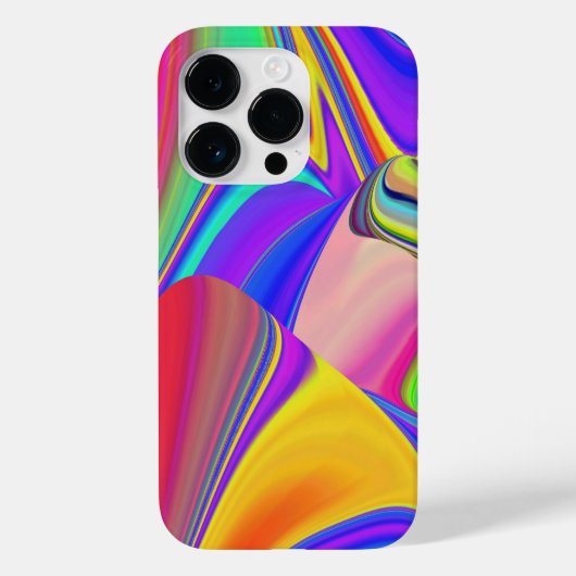 Zomergevoel, Abstracte 3D Rainbowart Case-Mate iPhone Case (Achterkant)