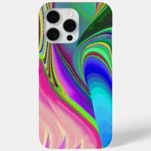 Zomergevoel, Abstracte 3D Rainbowart iPhone 15 Pro Max Hoesje