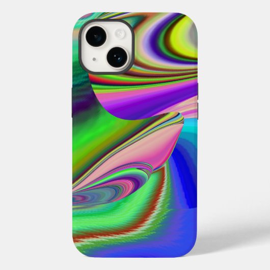 Zomergevoel, Abstracte 3D Rainbowart Case-Mate iPhone Case (Achterkant)