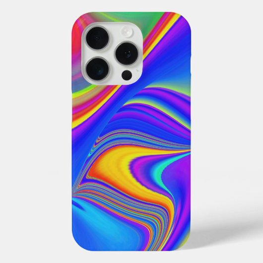 Zomergevoel, Abstracte 3D Rainbowart Case-Mate iPhone Case (Achterkant)