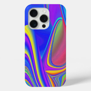 Zomergevoel, Abstracte 3D Rainbowart iPhone 15 Pro Case