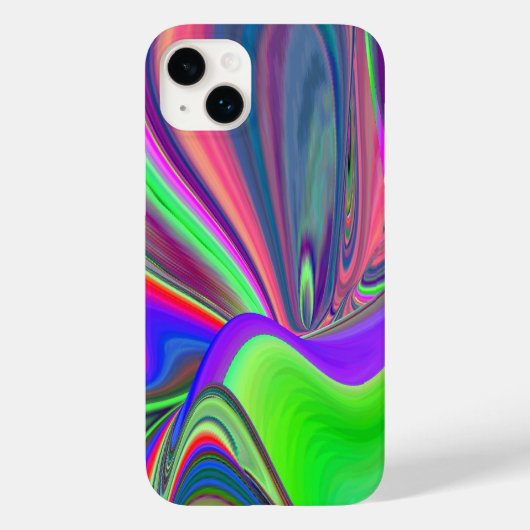 Zomergevoel, Abstracte 3D Rainbowart Case-Mate iPhone Case (Achterkant)