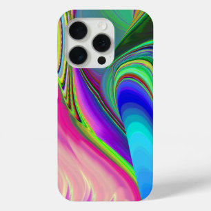 Zomergevoel, Abstracte 3D Rainbowart iPhone 15 Pro Case