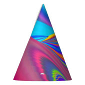 Zomergevoel, Abstracte 3D Rainbowart Feesthoedjes (Links)