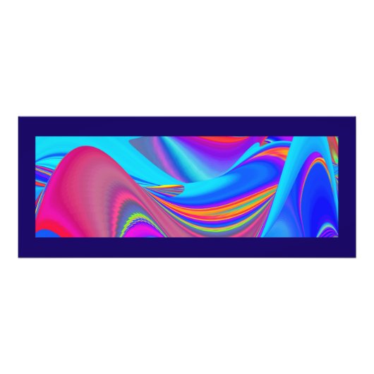 Zomergevoel, Abstracte 3D Rainbowart Foto Afdruk (Voorkant)