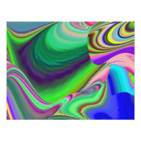 Zomergevoel, Abstracte 3D Rainbowart