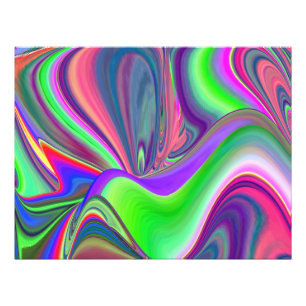 Zomergevoel, Abstracte 3D Rainbowart Foto Afdruk