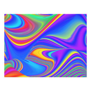 Zomergevoel, Abstracte 3D Rainbowart Foto Afdruk