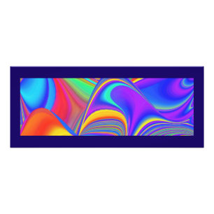 Zomergevoel, Abstracte 3D Rainbowart Foto Afdruk