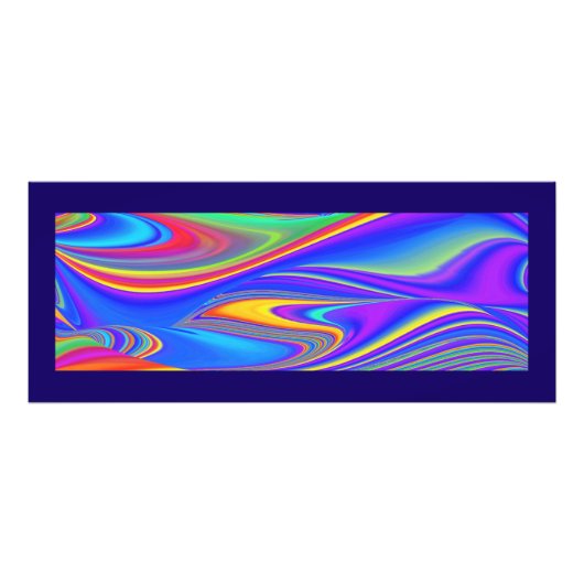 Zomergevoel, Abstracte 3D Rainbowart Foto Afdruk (Voorkant)