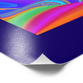 Zomergevoel, Abstracte 3D Rainbowart Foto Afdruk (Hoek)
