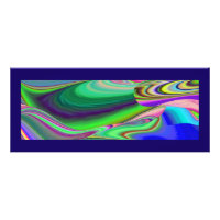 Zomergevoel, Abstracte 3D Rainbowart