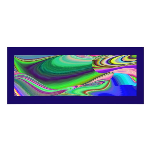 Zomergevoel, Abstracte 3D Rainbowart Foto Afdruk (Voorkant)