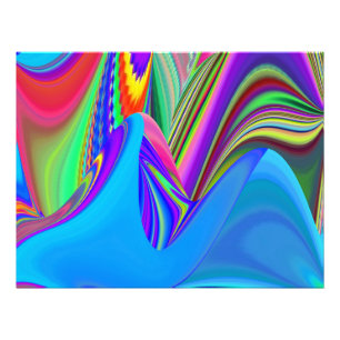 Zomergevoel, Abstracte 3D Rainbowart Foto Afdruk