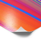 Zomergevoel, Abstracte 3D Rainbowart Foto Afdruk (Hoek)