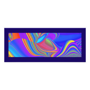 Zomergevoel, Abstracte 3D Rainbowart Foto Afdruk