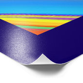 Zomergevoel, Abstracte 3D Rainbowart Foto Afdruk (Hoek)