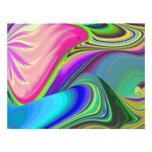 Zomergevoel, Abstracte 3D Rainbowart Foto Afdruk