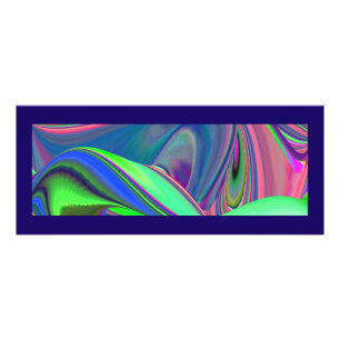 Zomergevoel, Abstracte 3D Rainbowart Foto Afdruk