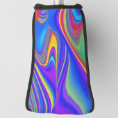 Zomergevoel, Abstracte 3D Rainbowart Golfheadcover (Draai 90)