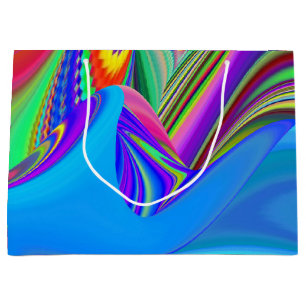 Zomergevoel, Abstracte 3D Rainbowart Groot Cadeauzakje