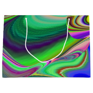 Zomergevoel, Abstracte 3D Rainbowart Groot Cadeauzakje