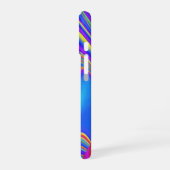 Zomergevoel, Abstracte 3D Rainbowart iPhone 16 Hoesje (Linkerkant)