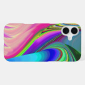 Zomergevoel, Abstracte 3D Rainbowart iPhone Hoesje (Achterkant horizontaal)