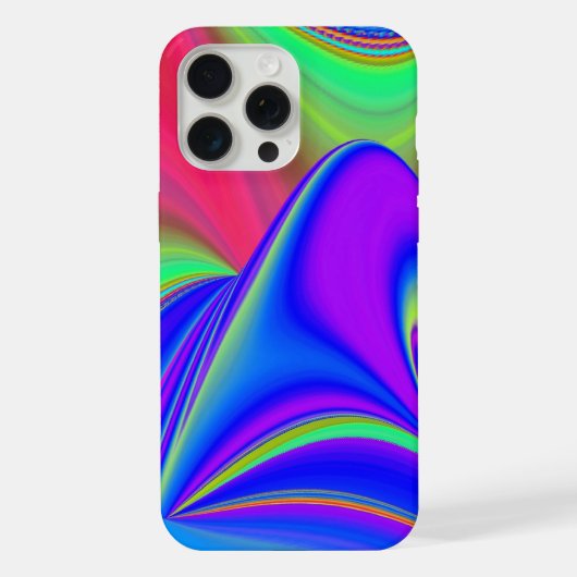 Zomergevoel, Abstracte 3D Rainbowart iPhone Hoesje (Achterkant)