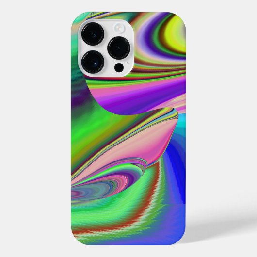 Zomergevoel, Abstracte 3D Rainbowart iPhone Hoesje (Achterkant)