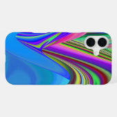 Zomergevoel, Abstracte 3D Rainbowart iPhone Hoesje (Achterkant horizontaal)