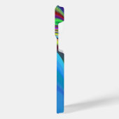 Zomergevoel, Abstracte 3D Rainbowart iPhone Hoesje (Linkerkant)